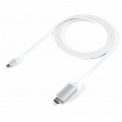 Satechi Aluminum 4K USB-C to HDMI Cable - кабел с поддръжка на 4K за свързване от USB-C към HDMI (сребрист) 4