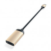 Satechi Aluminum 4K USB-C to HDMI Adapter - адаптер с поддръжка на 4K за свързване от USB-C към HDMI (златист) 4
