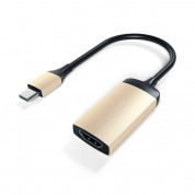 Satechi Aluminum 4K USB-C to HDMI Adapter - адаптер с поддръжка на 4K за свързване от USB-C към HDMI (златист)