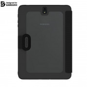 Incipio Clarion Folio Case - удароустойчив хибриден кейс, тип папка за Samsung Galaxy Tab S3 (черен)