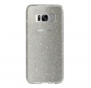 Skech Matrix Case Snow Sparkle - удароустойчив TPU калъф за Samsung Galaxy S8 Plus (сребрист-прозрачен)