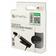 4smarts Wireless Mono-Headset TalkClip B1 - безжична слушалка с управление на звука и микрофон за мобилни устройства (черен) 3