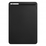 Apple Leather Sleeve - оригинален кожен калъф, тип джоб и отделение за Apple Pencil за iPad Pro 10.5 (2017) (черен)	
