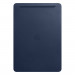 Apple Leather Sleeve - оригинален кожен калъф, тип джоб и отделение за Apple Pencil за iPad Pro 10.5 (2017) (тъмносин)	 3