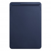 Apple Leather Sleeve - оригинален кожен калъф, тип джоб и отделение за Apple Pencil за iPad Pro 10.5 (2017) (тъмносин)	 1