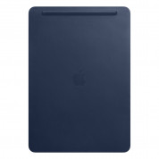Apple Leather Sleeve - оригинален кожен калъф, тип джоб и отделение за Apple Pencil за iPad Pro 12.9 (2015), iPad Pro 12.9 (2017) (тъмносин)	 1
