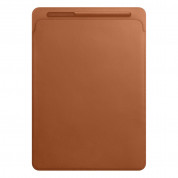 Apple Leather Sleeve - оригинален кожен калъф, тип джоб и отделение за Apple Pencil за iPad Pro 12.9 (2015), iPad Pro 12.9 (2017) (тъмнокафяв) 2
