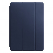 Apple Leather Smart Cover - оригинално кожено покритие за iPad 7 (2019), iPad Air 3 (2019), iPad Pro 10.5 (2017) (тъмносин) 
