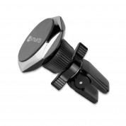 4smarts Ultimag Magnetic Vent Car Holder Clampmag - магнитна поставка за радиатора на кола за iPhone и смартфони (черен-сребрист) 2