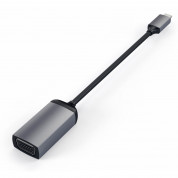 Satechi Aluminum USB-C to VGA Adapter - адаптер за свързване от USB-C към VGA (тъмносив) 1
