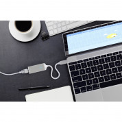 Satechi Aluminum USB-C to Ethernet Adapter - адаптер за свързване от USB-C към Ethernet (сребрист) 4