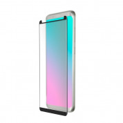4smarts Second Glass Curved Case Friendly 2.5D - калено стъклено защитно покритие с извити ръбове за целия дисплея на Samsung Galaxy S8 (черен-прозрачен)