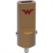 USB Tribe DC Movie Wonder Woman USB Car Charger - зарядно за кола с 2.4A USB изход за мобилни устройства (златист)
