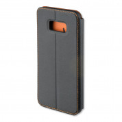 4smarts Flip Case Two Tone - кожен калъф с поставка и отделение за кр. карта за iPhone XS, iPhone X (черен) 1