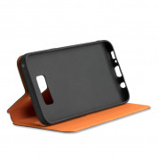 4smarts Flip Case Two Tone - кожен калъф с поставка и отделение за кр. карта за iPhone XS, iPhone X (черен) 3