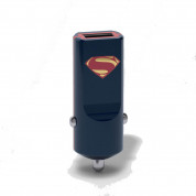 USB Tribe DC Movie Superman USB Car Charger - зарядно за кола с 2.4A USB изход за мобилни устройства (черен)