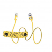USB Tribe Minions Tom Lightning Cable - сертифициран Lightning кабел за iPhone, iPad и iPod с Lightning  (120 см)  1