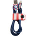 USB Tribe Marvel Captain America Lightning Cable - сертифициран Lightning кабел за iPhone, iPad и iPod с Lightning  (120 см)  3