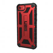 Urban Armor Gear Monarch Platinum - удароустойчив хибриден кейс за iPhone 8, iPhone 7, iPhone 6S, iPhone 6 (червен-черен)