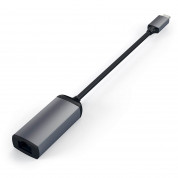 Satechi Aluminum USB-C to Ethernet Adapter - адаптер за свързване от USB-C към Ethernet (тъмносив) 1