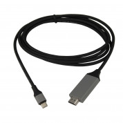 4smarts Basic USB-C to HDMI 4K Cable - кабел за свързване от USB-C към HDMI за Samsung, Huawei и смартфони с USB-C (черен)