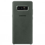 Samsung Alcantara Cover EF-XN950AK - оригинален кейс от алкантара за Samsung Galaxy Note 8 (тъмнозелен)
