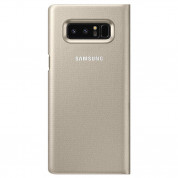 Samsung LED View Cover EF-NN950PF - оригинален кожен калъф през който виждате информация от дисплея за Samsung Galaxy Note 8 (златист) 1