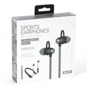 Platinet In-Ear Sport Bluetooth 4.1 Headset PM1065 - безжични спортни блутут слушалки за мобилни устройства (черен-сив) 1