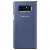Samsung LED View Cover EF-NN950PN - оригинален кожен калъф през който виждате информация от дисплея за Samsung Galaxy Note 8 (тъмносин) 1