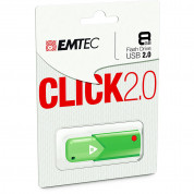 Emtec Click B100 USB 2.0 8GB - флаш памет 8GB (зелен)