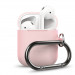 Elago Airpods Silicone Hang Case - силиконов калъф с карабинер за Apple Airpods (розов) 1