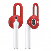 Elago Airpods EarPads - антибактериални силиконови калъфчета за Apple Airpods и Apple Airpods 2 (червен) (4 броя)