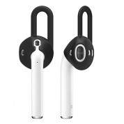 Elago Airpods EarPads - антибактериални силиконови калъфчета за Apple Airpods и Apple Airpods 2 (черен) (4 броя)