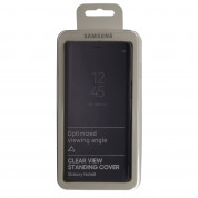 Samsung Clear View Stand Cover EF-ZN950CV - оригинален кейс с поставка, през който виждате информация от дисплея за Samsung Galaxy Note 8 (сив) 4