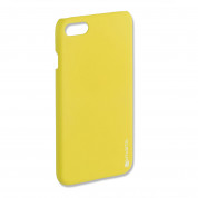 4smarts Hard Cover UltiMaG Vivid Vibes Case - полиуретанов кейс с метална пластина за магнитни поставки за iPhone SE (2022), iPhone SE (2020), iPhone 8, iPhone 7 (жълт)