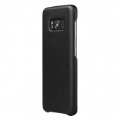 Mujjo Leather Case - кожен (естествена кожа) кейс за Samsung Galaxy S8 (черен)