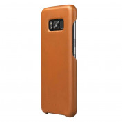 Mujjo Leather Case - кожен (естествена кожа) кейс за Samsung Galaxy S8 (кафяв)