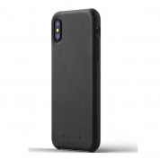 Mujjo Leather Case for iPhone XS, iPhone X (black)