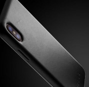 Mujjo Leather Case for iPhone XS, iPhone X (black) 2