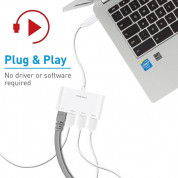 Macally 3.1 USB-C to USB-A Hub & Ethernet - USB хъб с 3 USB изхода и Ethernet порт за устройства с USB-C 7