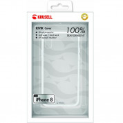 Krusell Kivik Cover - хибриден удароустойчив кейс за iPhone XS, iPhone X (прозрачен) 4