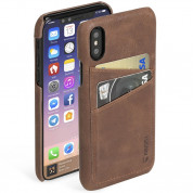 Krusell Sunne 2 Card Cover for iiPhone XS, iPhone X (cognac)
