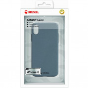 Krusell Sandby Cover - поликарбонатов кейс за iPhone XS, iPhone X (черен) 5