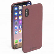 Krusell Sandby Cover for iPhone XS, iPhone X (rust)