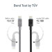 Nonda ZUS 180 Lightning Kevlar Cable - Lightning кабел с оплетка от кевлар за iPhone, iPad и устройства с Lightning порт 2