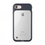 STILMIND Monokini Case - удароустойчив хибриден кейс за iPhone SE (2022), iPhone SE (2020), iPhone 8, iPhone 7 (тъмносин-прозрачен) 1