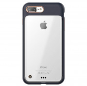 STILMIND Monokini Case - удароустойчив хибриден кейс за iPhone 8 Plus, iPhone 7 Plus (тъмносин-прозрачен)