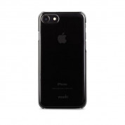 Moshi XT Case - тънък поликарбонатов кейс за iPhone SE (2022), iPhone SE (2020), iPhone 8, iPhone 7 (черен-прозрачен)