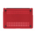 Artwizz Rubber Clip Case - матиран предпазен кейс за MacBook Air 11 (модели от 2010 до 2015 година) (червен-прозрачен) 4