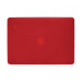 Artwizz Rubber Clip Case - матиран предпазен кейс за MacBook Air 11 (модели от 2010 до 2015 година) (червен-прозрачен) 1